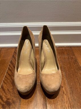 Aldo Tan Suede Platform Pumps